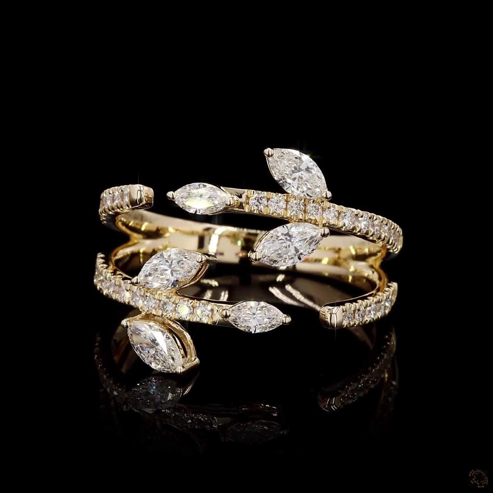 Elegance Cluster Ring