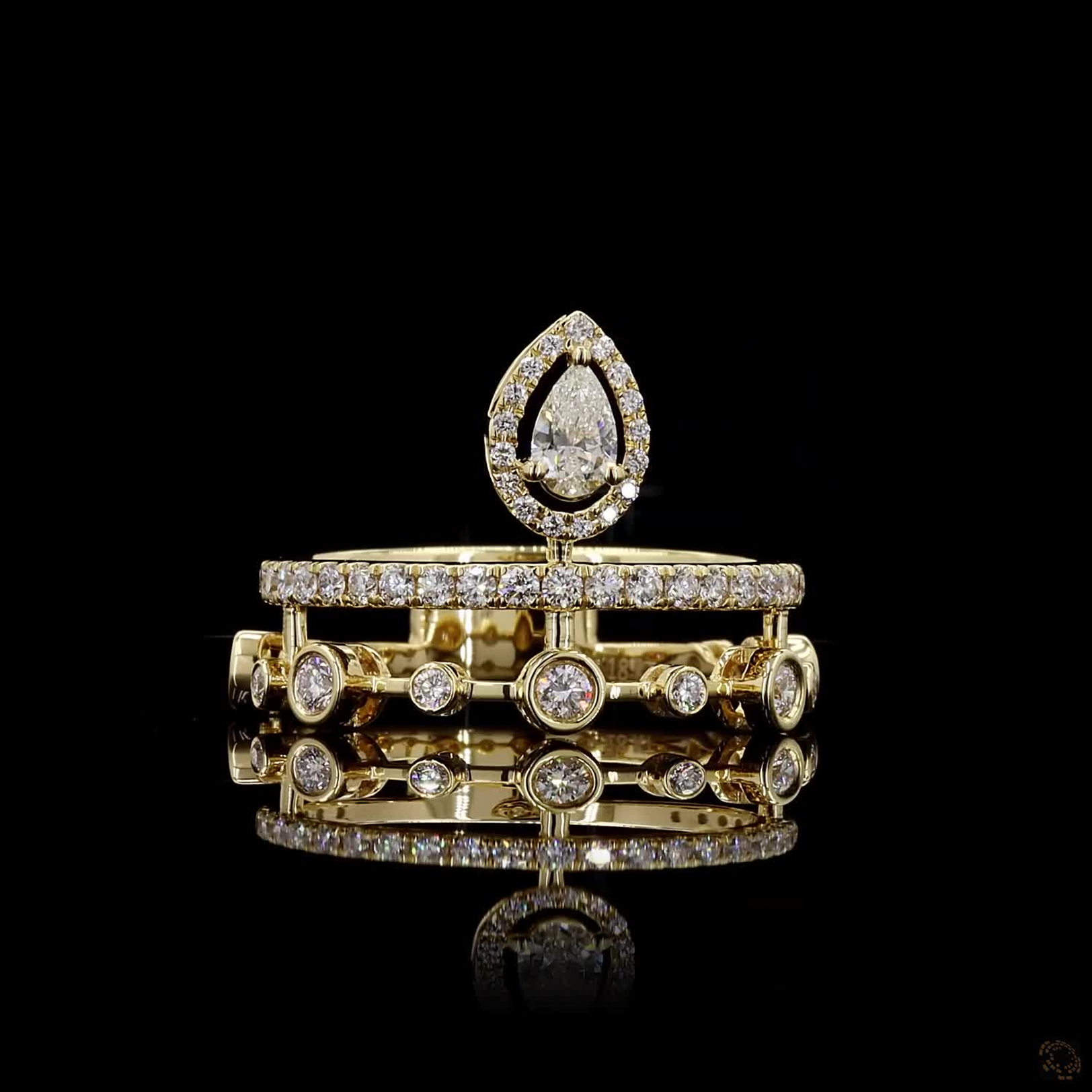 Round Halo Solitaire